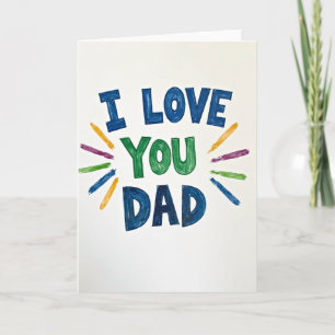 Te Quiero Papá Mejor Tarjeta