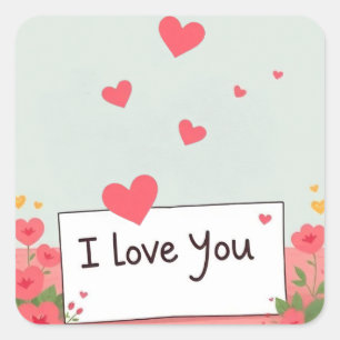 Te quiero Pegatinas