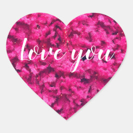 Te quiero Pegatinas modernos del corazón, brillant