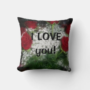 Te quiero rosas y bebés respiran almohada