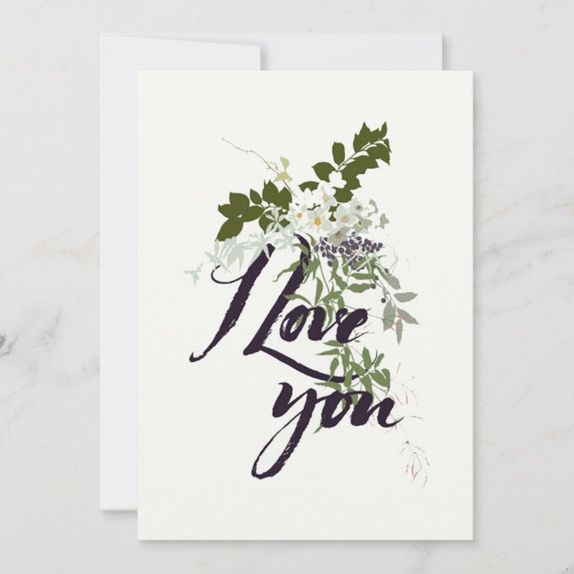 Te quiero tarjeta (Anverso)