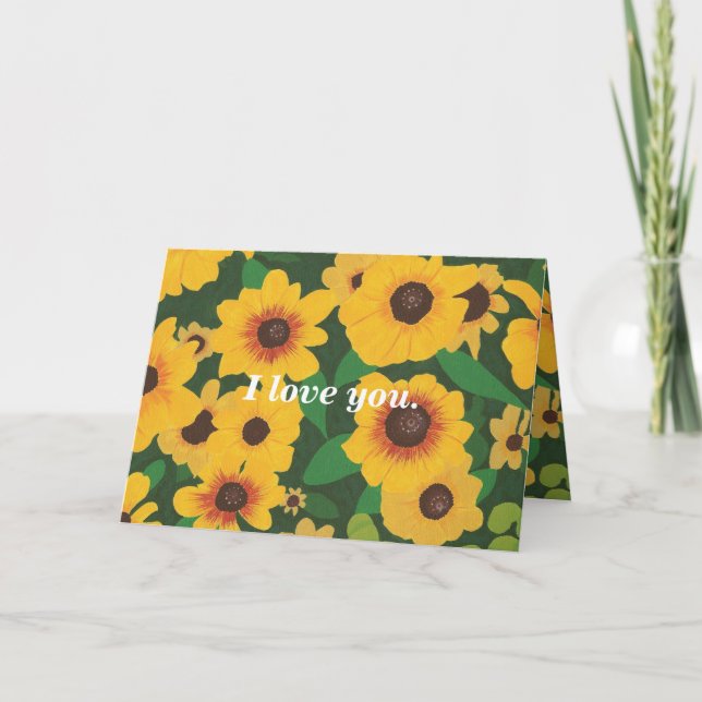 Te quiero, tarjeta de propuesta de matrimonio Sunf (Anverso)