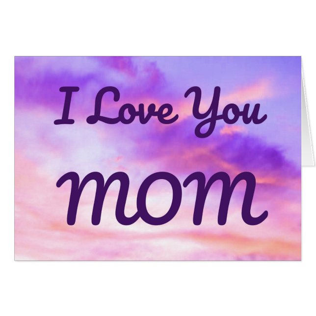 Te quiero tarjeta MOM (Anverso (Horizontal))
