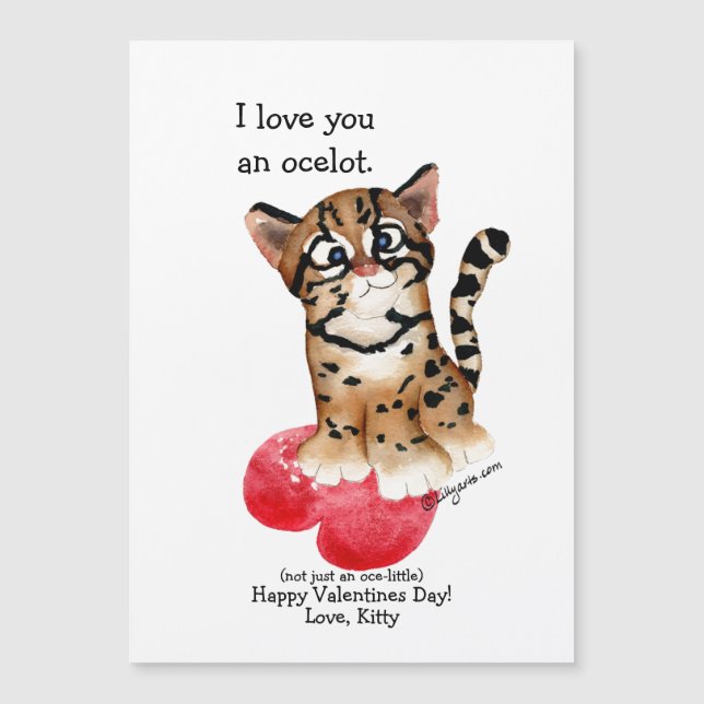 Te quiero un ocelot (Anverso)