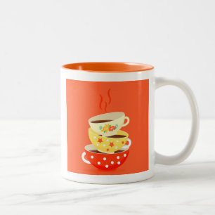Té retro vintage tazas de té arte caprichoso