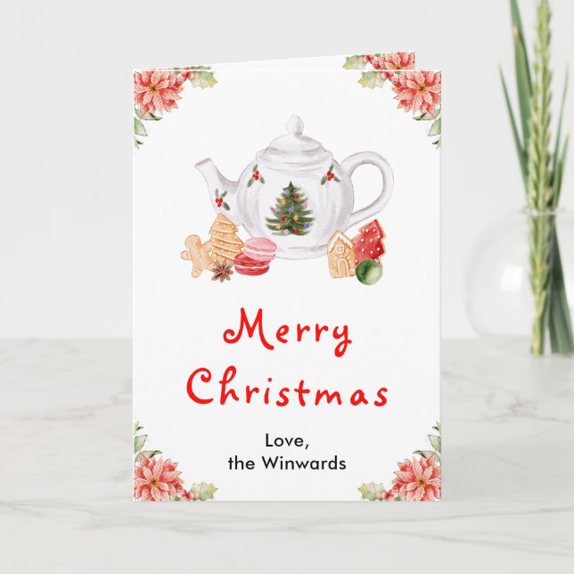 Té Rojo de Navidad Fiesta de Navidad (Anverso)