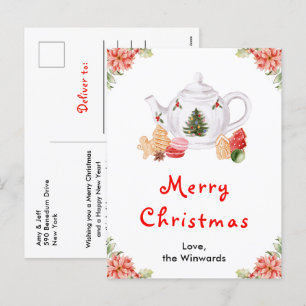 Té Rojo Navideño de Vacaciones Feliz Navidad