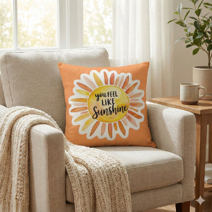 Te Sientes Como Un Cojín decorativo Sunshine