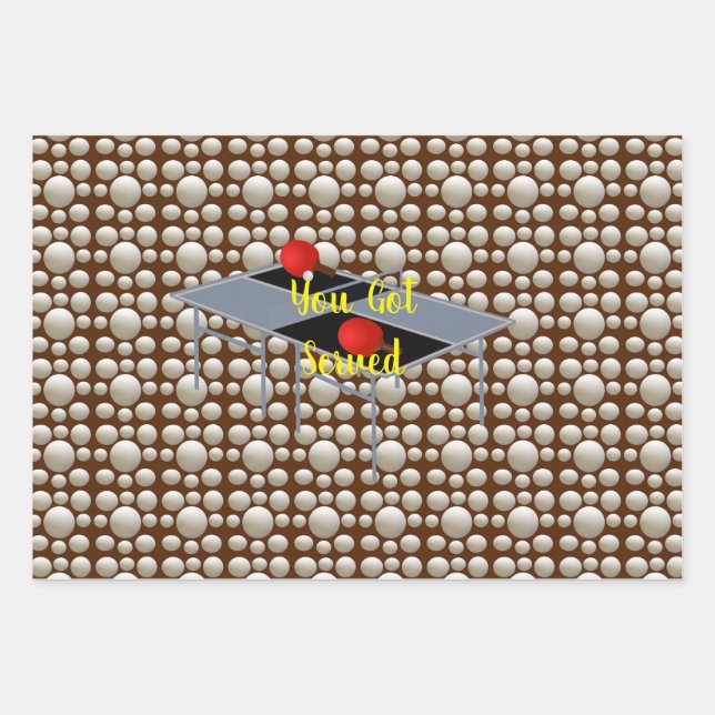 Te Sirvieron En Ping Pong, Hojas De Envoltura De R (Anverso)