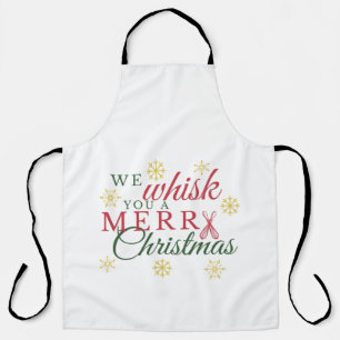 Te susurramos un alegre delantal de cocina navide