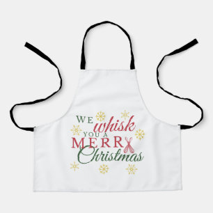 Te susurramos un alegre delantal de cocina navideñ