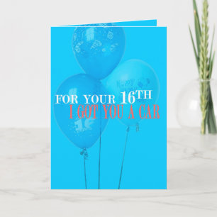 Te tengo una tarjeta de cumpleaños número 16 del c