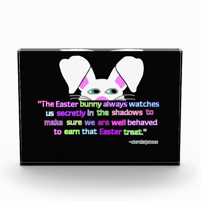 Te Veo, Bloque de fotos horizontal de conejito de  (Anverso)