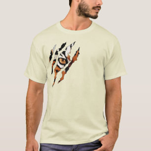 Te Veo. Camiseta De Cuchillo Y Ojos De Tigre