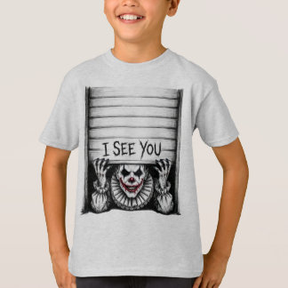 Te veo - Camiseta de Halloween de payaso espeluzna