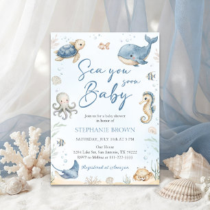 Te Veré Pronto Invitación al Baby Shower