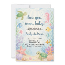 Te Veremos Pronto Invitación al Baby Shower
