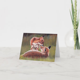 Te voy a apoyar la tarjeta de notas de arte animal
