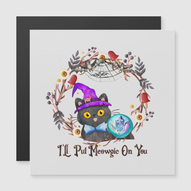 Te voy a poner magia - Halloween del gato negro (Anverso/Reverso)
