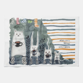 Té y calcetines calientes Toallas de cocina