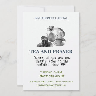Té y Oración: Invitación a la Comunidad y la Herma