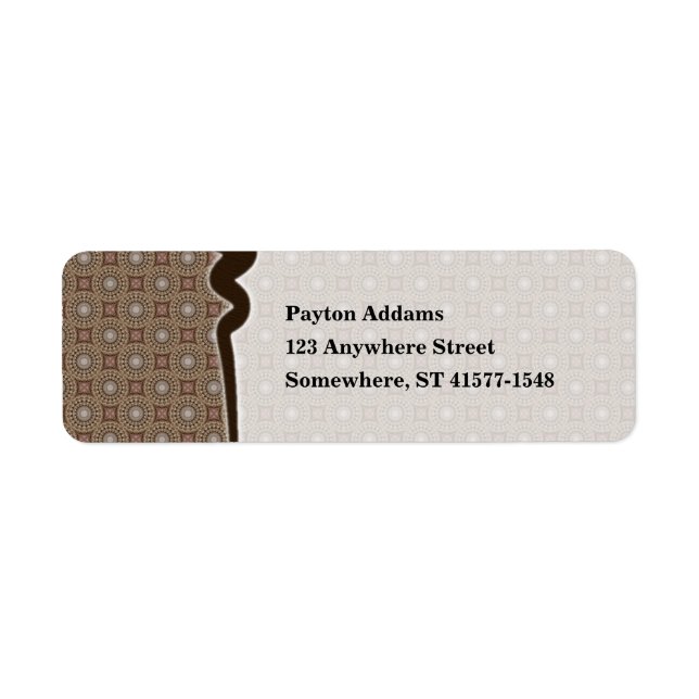 Tea Dyed Pattern 1 ・ Etiqueta (Frente)