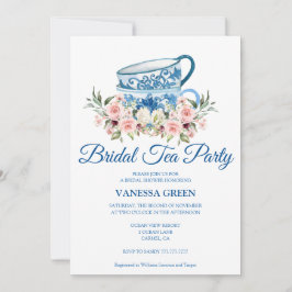 Tea Fiesta Bridal Shower Invitación