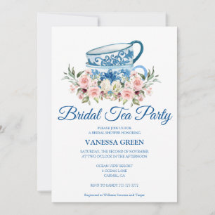 Tea Fiesta Bridal Shower Invitación