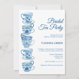 Tea Fiesta Bridal Shower Invitación