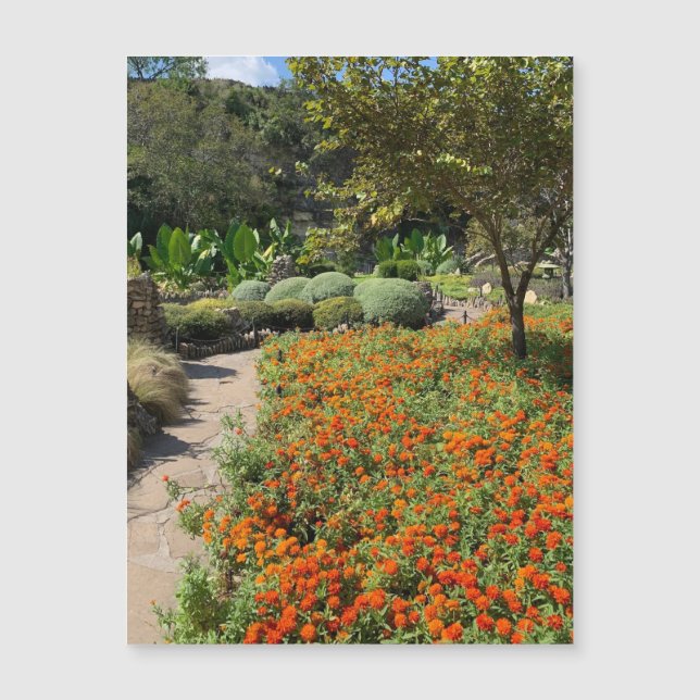 Tea Garden Flowers Magnet (Anverso)