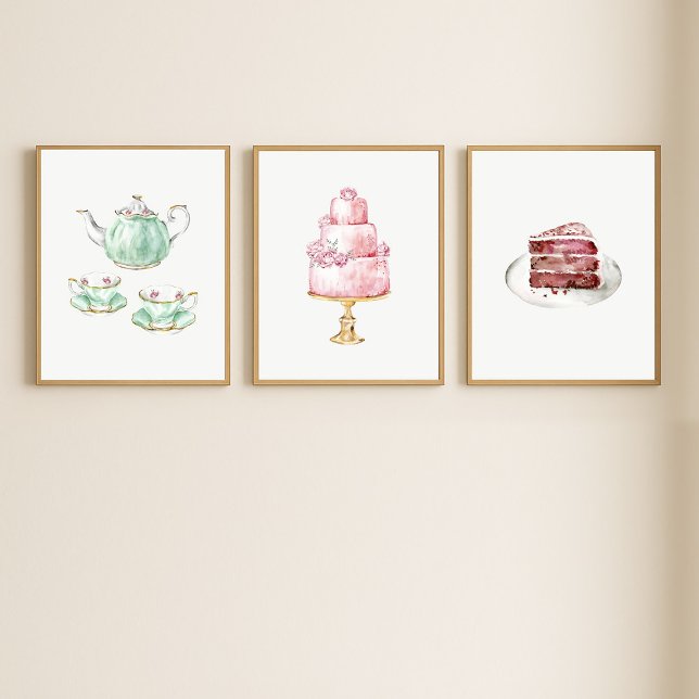 Tea Party 3 Print Wall Art Set (Subido por el creador)