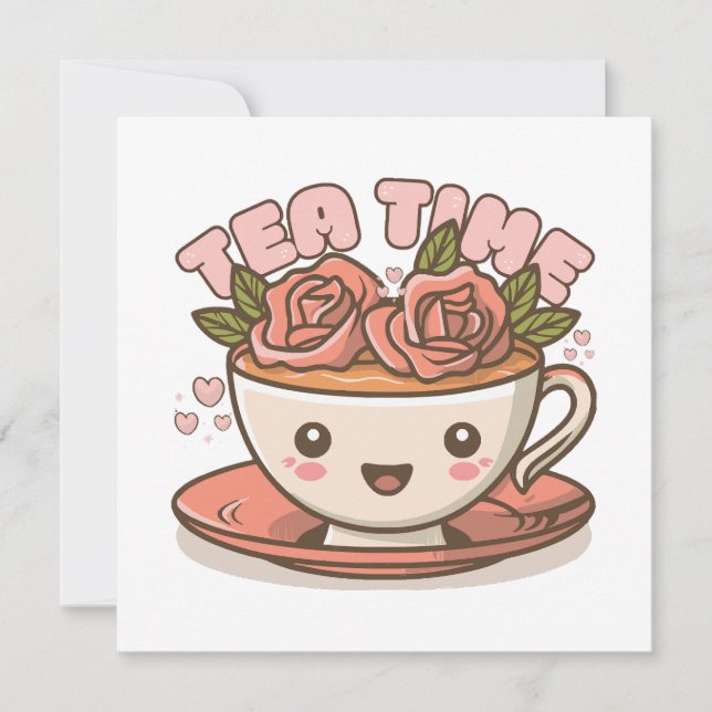 Tea Time Rosa Tea Kawaii (Anverso)