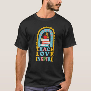 Teach Love Inspire Rainbow Graphic Tops Teach Insp