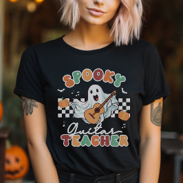 Teacher de guitarra radiante Halloween Camiseta mu