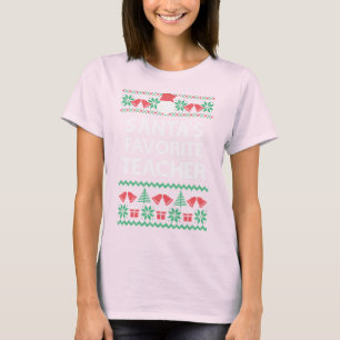 Teacher Funny Christmas Santa Ugly Sweater Style
