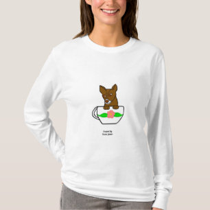 Teacup Chihuahua Camisa de manga larga para mujere