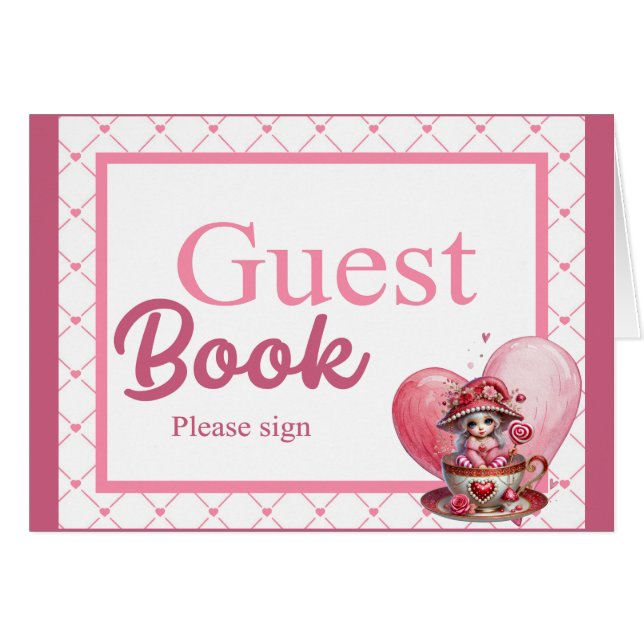 Teacup Cuties_ Guestbook Card (Anverso (Horizontal))