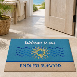 Teal & Khaki | Alfombra de bienvenida Verano sin F
