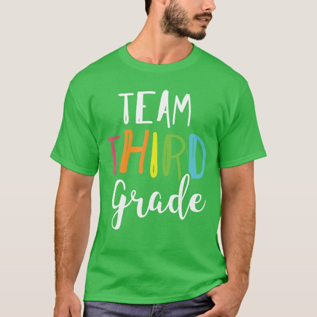 Team 3rd Third Grade Teacher Back To School Top (Anverso)