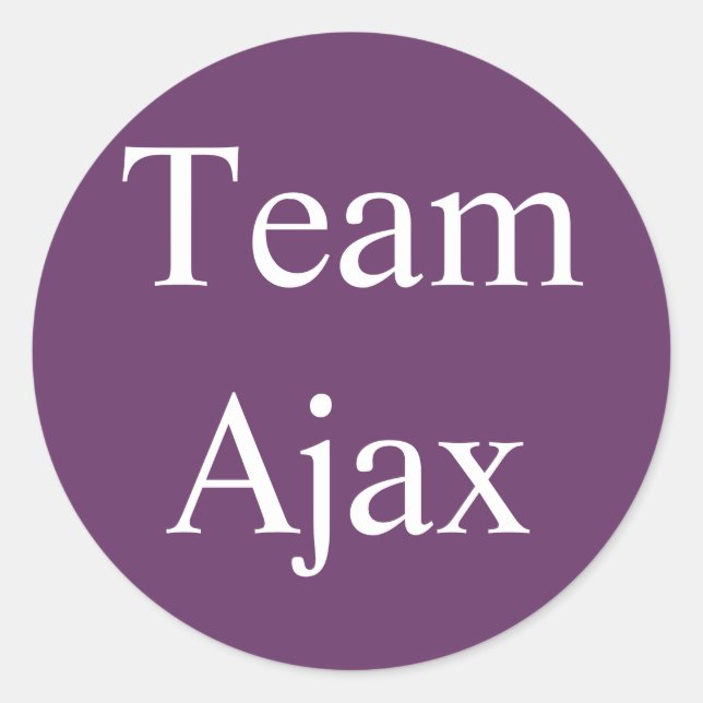 Team Ajax pegatina (Anverso)