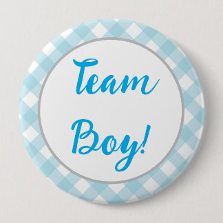 Team Boy, botón de revelación de género, Blue Plai