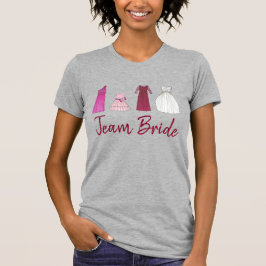 TEAM BRIDE Boda Bridal Party Vestidos Tee