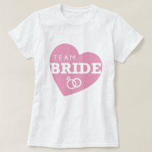 Team Bride Fiesta Personalizado Tops de corazón ro