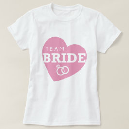 Team Bride Fiesta Personalizado Tops de corazón ro