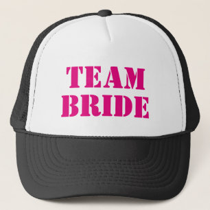 TEAM BRIDE: sombreros de camionero de la bachiller