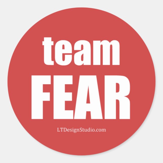 Team Fear - Pegatinas (Anverso)