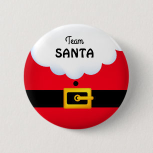 Team Santa Standard, botón de redondeo de 2¼ pulga