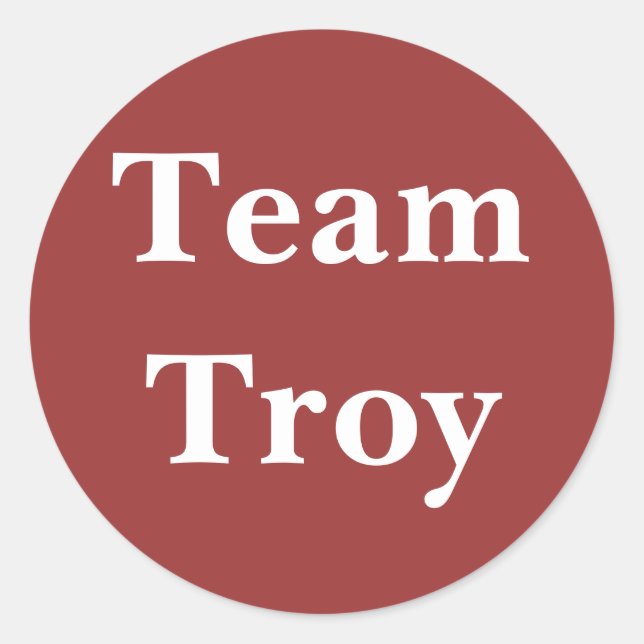 Team Troy pegatina (Anverso)