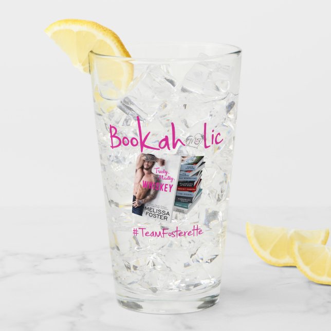 #TeamFosterette Glass de bebida Bookaholic (Anverso (hielo))