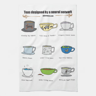 Teas de AI Weirdness - Toalla de cocina